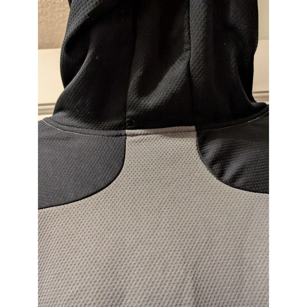 Star Wars Men’s Hoodie XL Gray Black Pullover Sweatshirt Logo Hooded Jumper - Picture 5 of 9